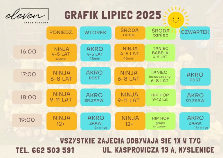 Grafik lipiec 2025